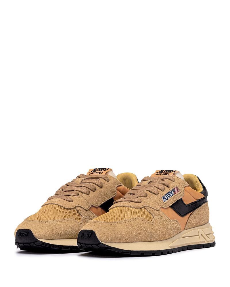 オートリ メンズ シューズ スニーカー レース Autry Mens Reelwind Low Man Lace Up Sneakers Yellow Black ブラック