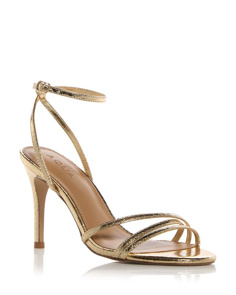 アクア レディース シューズ サンダル AQUA Womens Crley Sandals Exclusive Gold Snake ゴールド