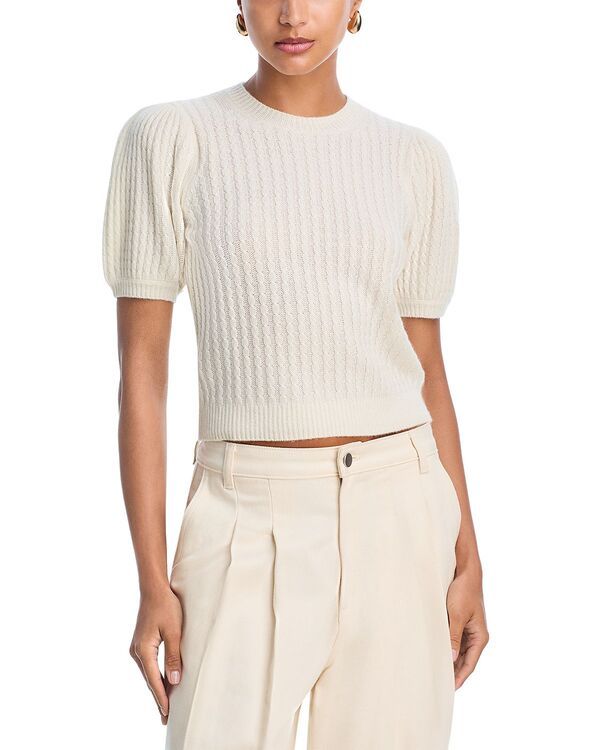 ペイジ レディース アウター ニット・セーター PAIGE Lucerne Cashmere Sweater Top Ivory アイボリー