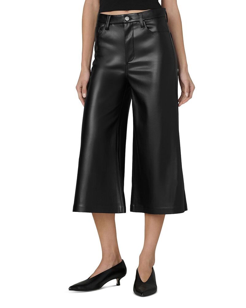 ジョーズジーンズ レディース ボトムス カジュアルパンツ レザー フェイクレザー Joes Jeans The Culotte Faux Leather Pants Black ブラック