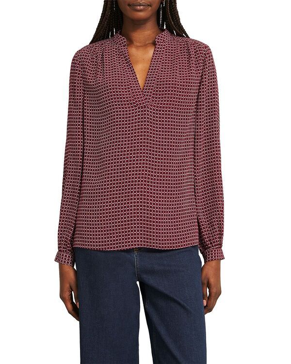ホッブスロンドン レディース トップス シャツ ブラウス HOBBS LONDON Mila Blouse Red Multi レッド