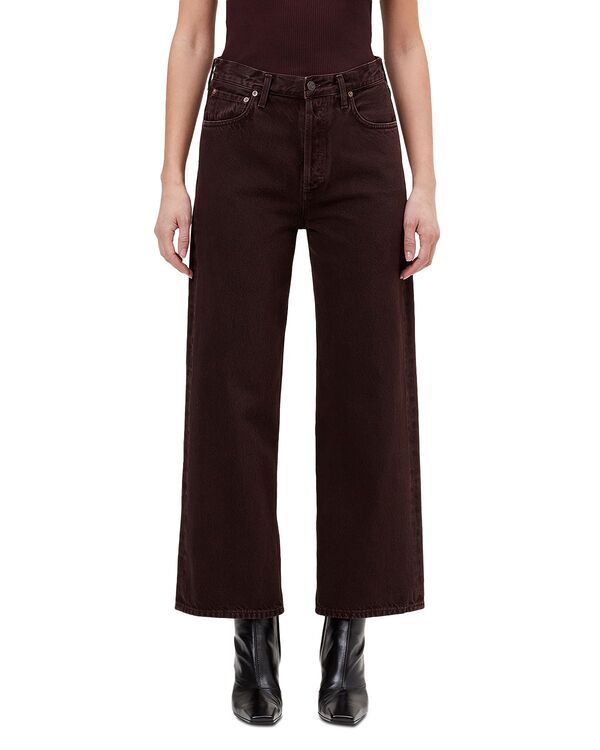 アゴルド レディース ボトムス デニムパンツ ワイドレッグ アンクル ジーンズ AGOLDE Ren High Rise Wide Leg Ankle Jeans in Sloe Berry Sloe Berry
