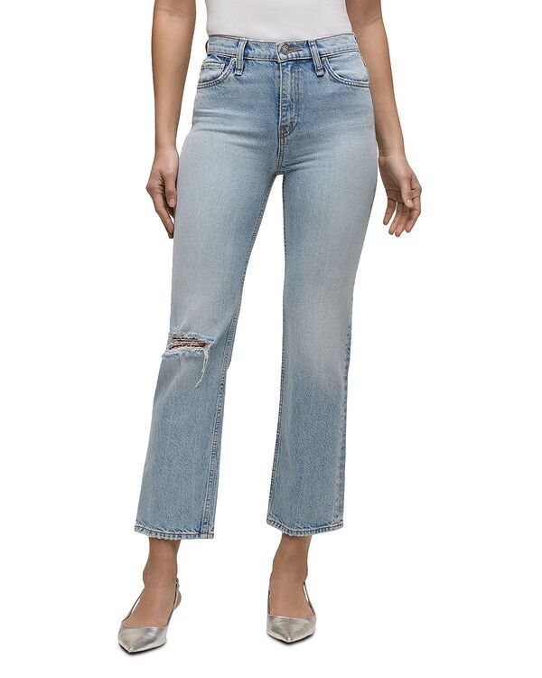 ハドソン レディース ボトムス デニムパンツ アンクル ジーンズ Hudson Remi High Rise Straight Ankle Jeans in Sprinkle Destructed Sprinkle Destructed