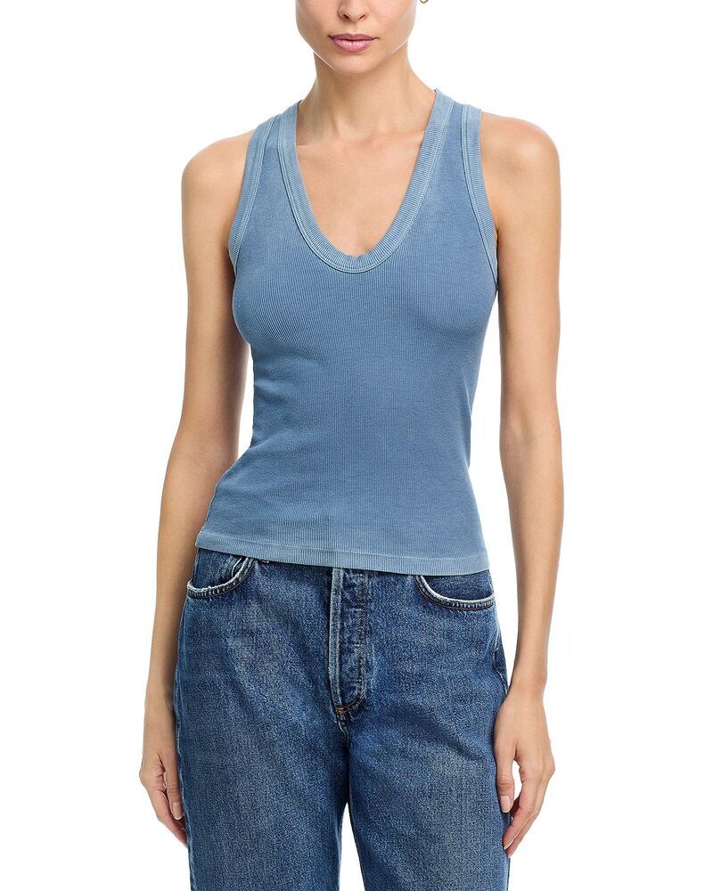 コットンシチズン レディース トップス タンクトップ Cotton Citizen Verona U Neck Tank Vintage Dove Blue ブルー