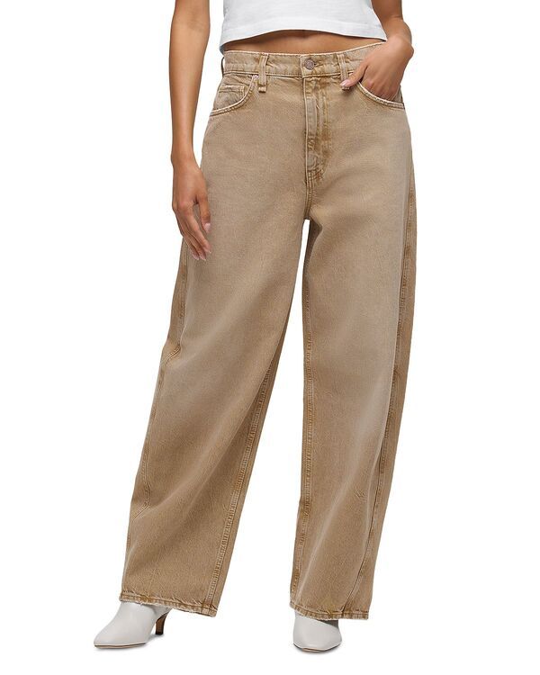 ハドソン レディース ボトムス デニムパンツ ジーンズ Hudson Bailey Relaxed Barrel Jeans in Burnt Khaki カーキ