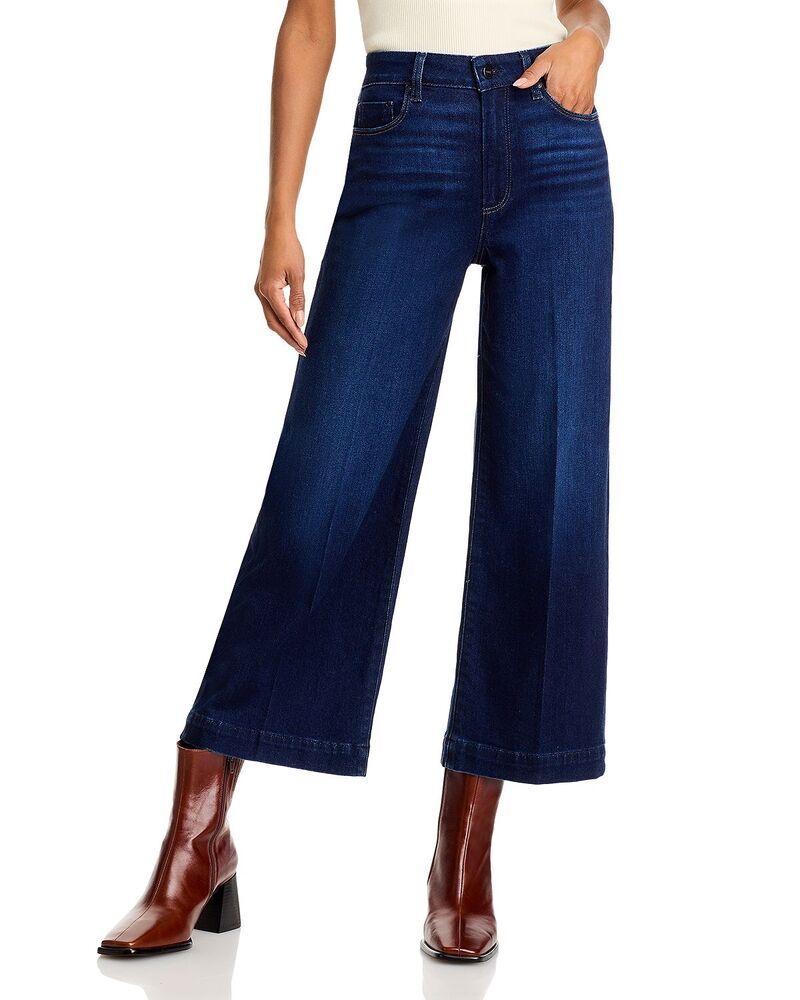 ペイジ レディース ボトムス デニムパンツ ワイドレッグ クロップド ジーンズ PAIGE Anessa High Rise Cropped Wide Leg Jeanstarboard