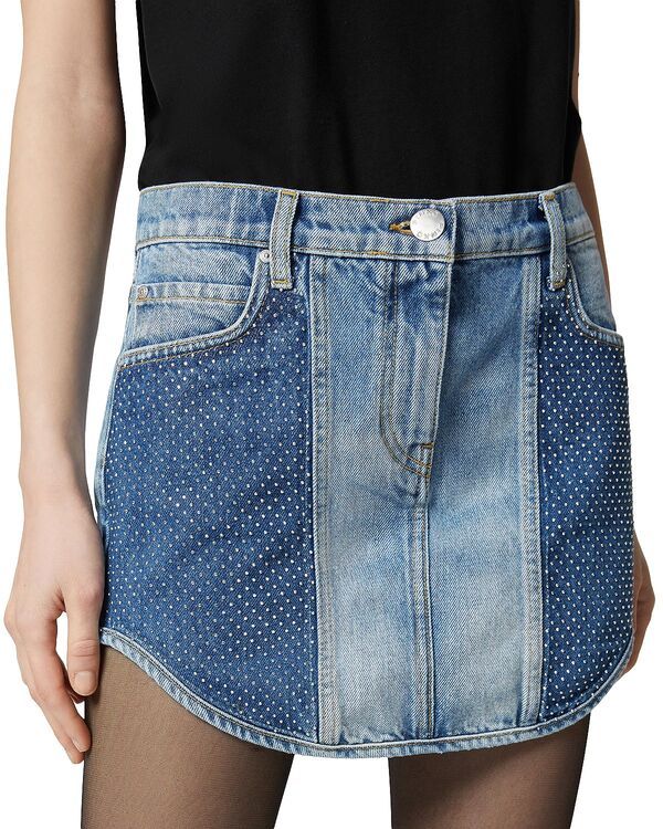 ピンコ レディース ボトムスカート デニム PINKO Nigeria Donna Denim Skirt Mid Wash デニム