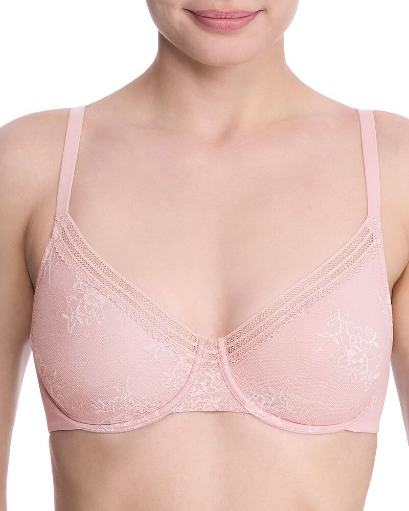 ナトリ レディース アンダーウェア ブラジャー レース Natori Love Lace Underwire Bra Pink PearlWarm White ホワイト