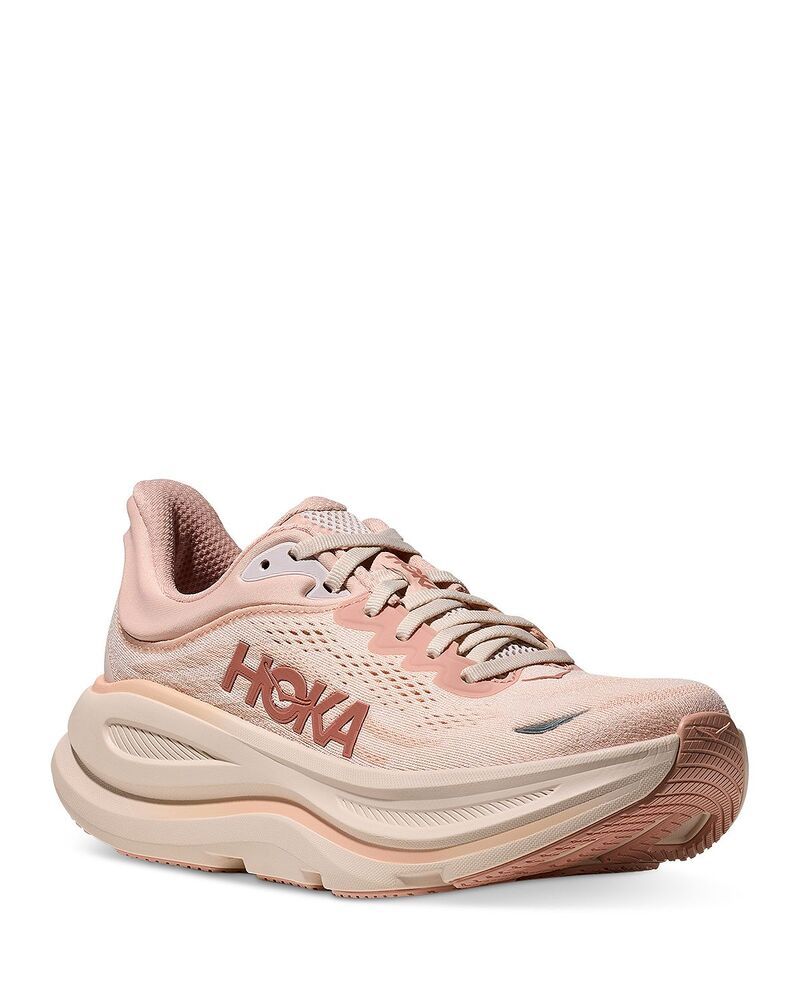 ホカオネオネ レディース シューズ スニーカー HOKA Womens Bondi 9 Running Sneakers Rose LatteRose Cream クリーム