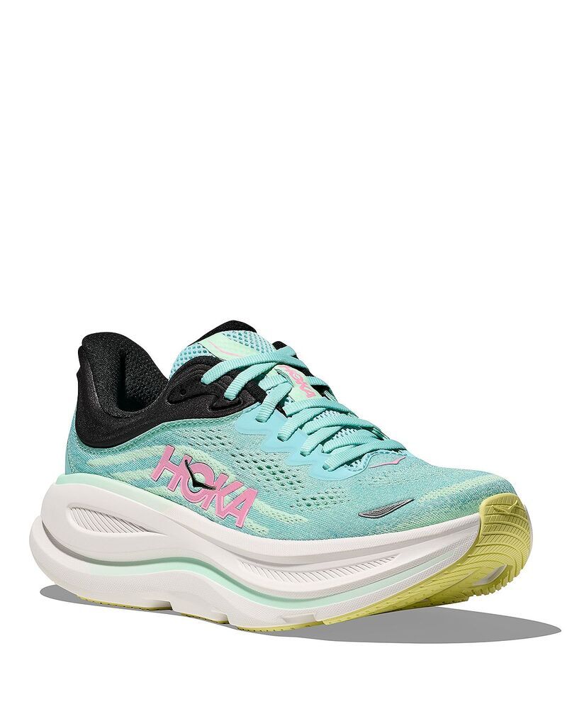 ホカオネオネ レディース シューズ スニーカー HOKA Womens Bondi 9 Running Sneakers Blue SparkMint Fluorite ブルー