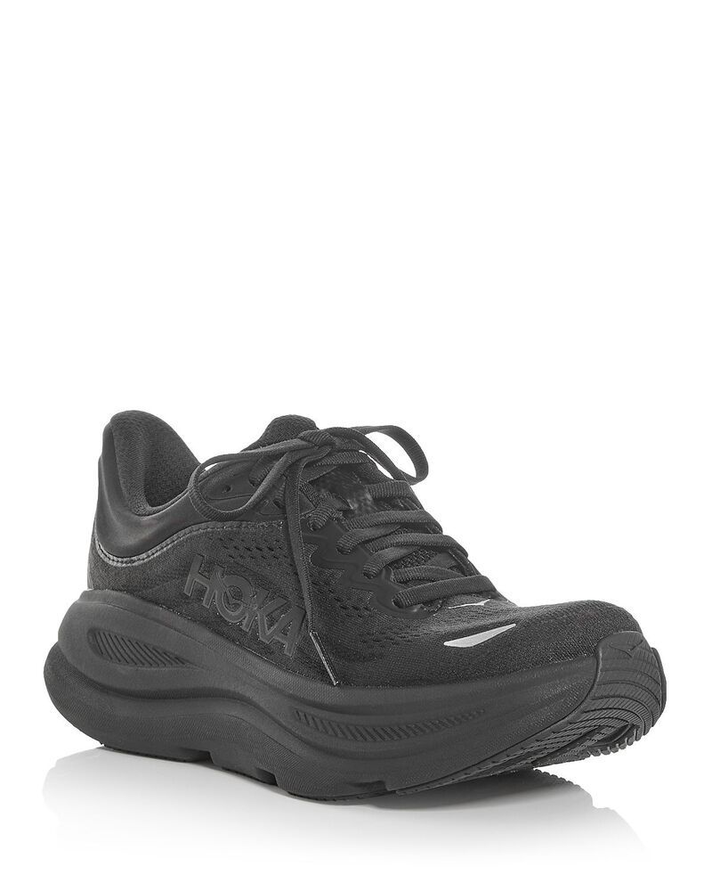 ホカオネオネ レディース シューズ スニーカー HOKA Womens Bondi 9 Running Sneakers BlackBlack ブラック