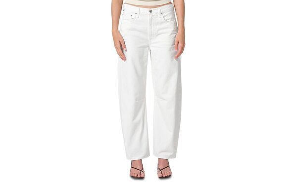 シチズンズ オブ ヒューマニティ レディース ボトムス デニムパンツ アンクル ジーンズ Citizens of Humanity Miro High Rise Ankle Barrel Jeans in Soft White ホワイト