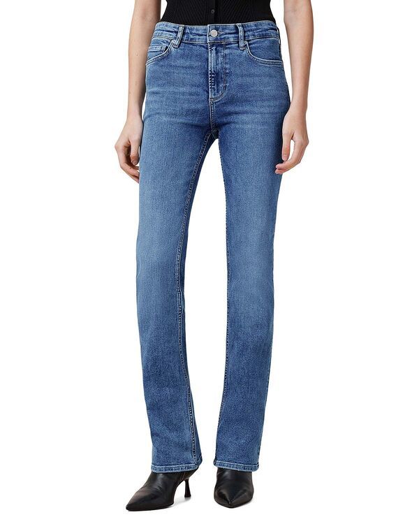 オールセインツ レディース ボトムス デニムパンツ ブーツカット ブーツ ジーンズ ALLSAINTS Haldan Mid Rise Slim Bootcut Jeans in Mid Indigo Mid Indigo インディゴ