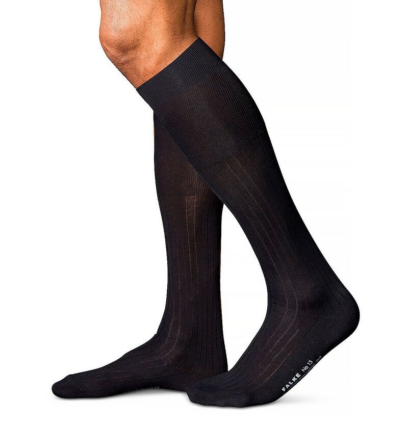 ファルケ メンズ アンダーウェア 靴下 Falke No 13 Knee High Socks Black ブラック