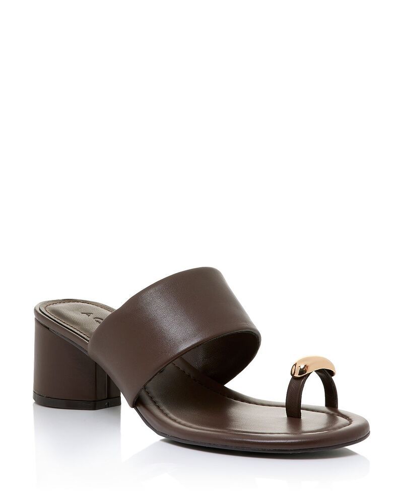 アクア レディース シューズ サンダル AQUA Womens Ashln Sandals Exclusive Brown Leather ブラウン