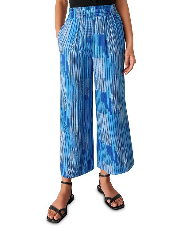 ホイッスルズ レディース ボトムス カジュアルパンツ プリント クロップド Whistlestripe Print Cropped Pants BlueMulti ブルー