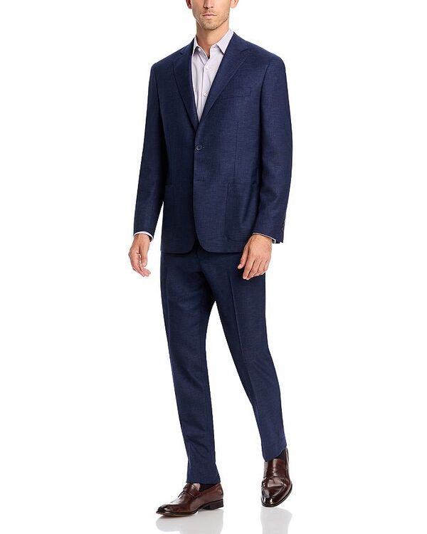 ヴィンス メンズ アウター ジャケット・ブルゾン スリムフィット ジャケット Vince Melange Solid Unstructured Slim Fit Suit Jacket Dark Blue ブルー