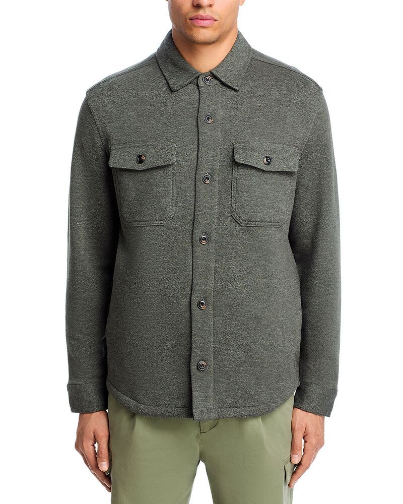 ファレティ メンズ アウター ジャケット・ブルゾン シャツ Faherty Inlet Shirt Jacket Olive Leaf Mlange オリーブ