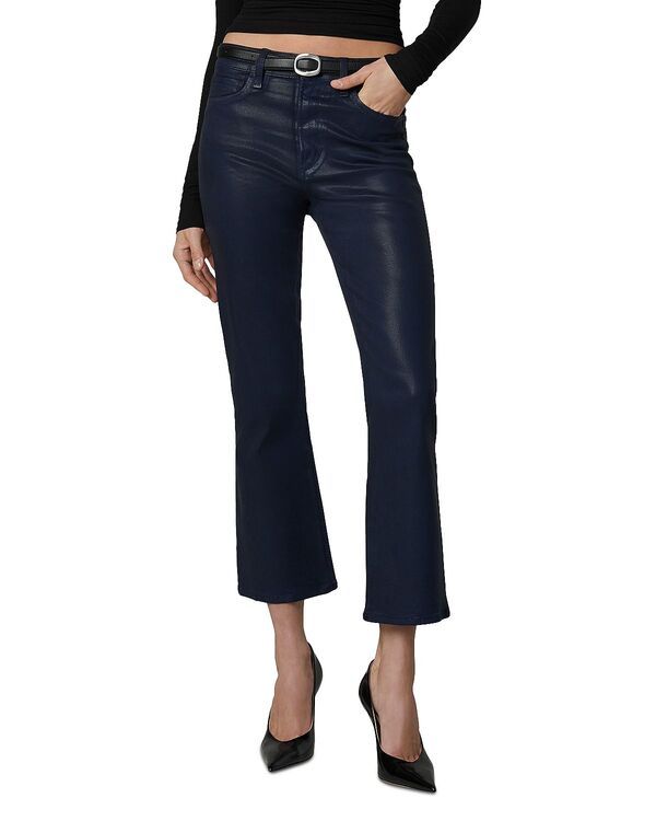ジョーズジーンズ レディース ボトムス デニムパンツ ブーツカット コート クロップド ブーツ Joes Jeans The Callie Coated High Rise Cropped Bootcut Jeans Navy ネイビー