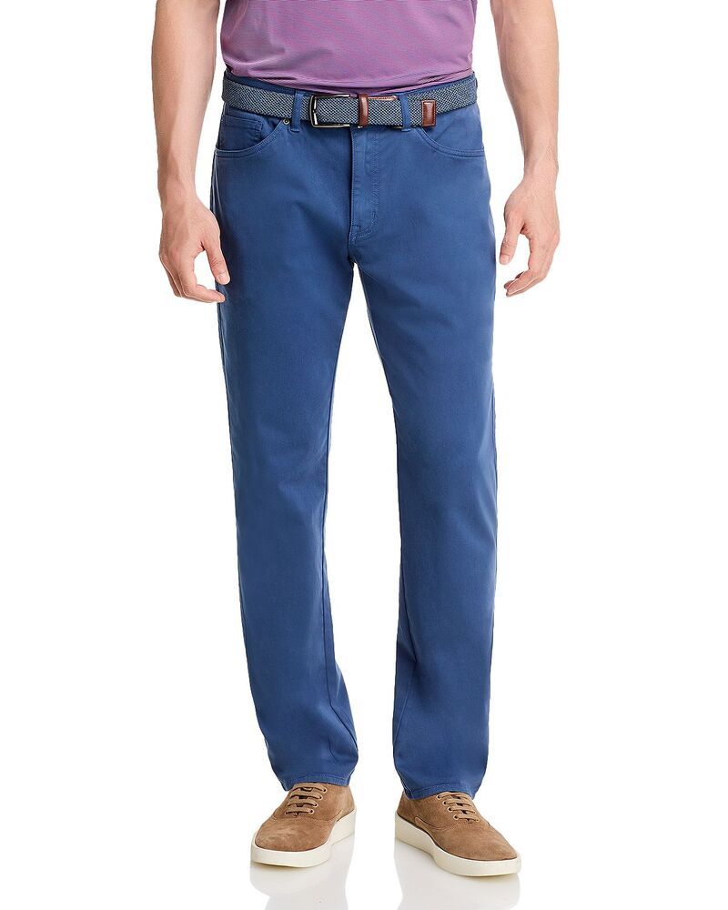 ピーター・ミラー メンズ ボトムス カジュアルパンツ Tシャツ Peter Millar Signature Sateen Five Pocket Pants Navy ネイビー