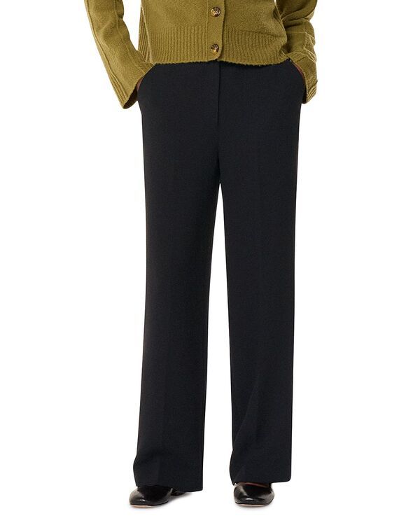 ホイッスルズ レディース ボトムス カジュアルパンツ ストレート プチ Whistles Petitestraight Leg Pants Black ブラック