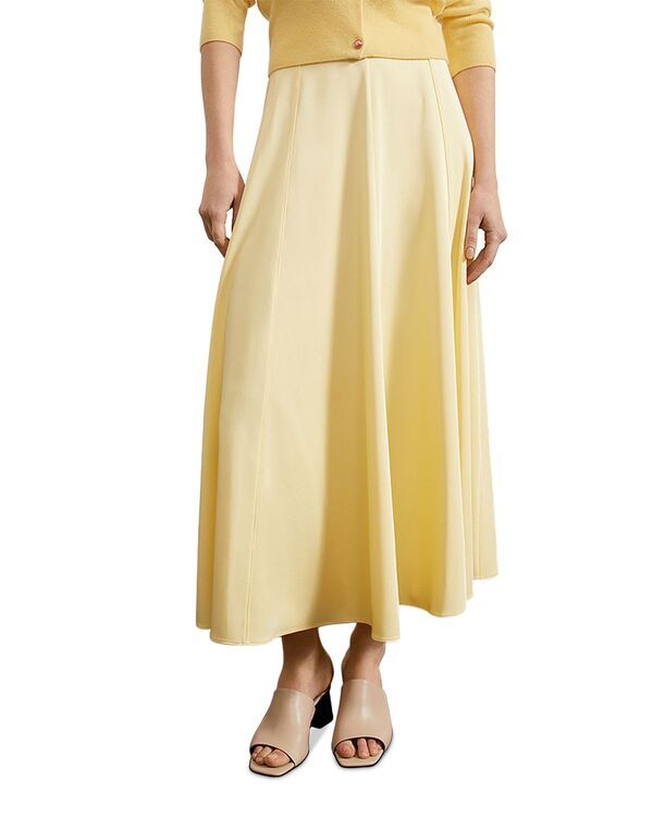 ホッブスロンドン レディース ボトムスカート HOBBS LONDON Limited Charteriside Zip Skirt Pale Yellow イエロー
