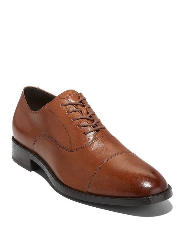 コールハーン メンズ シューズ ドレスシューズ オックスフォード ワンピース キャップ レース Cole Haan Mens Hawthorne Lace Up Cap Toe Oxford Dress Shoes British Tan タン