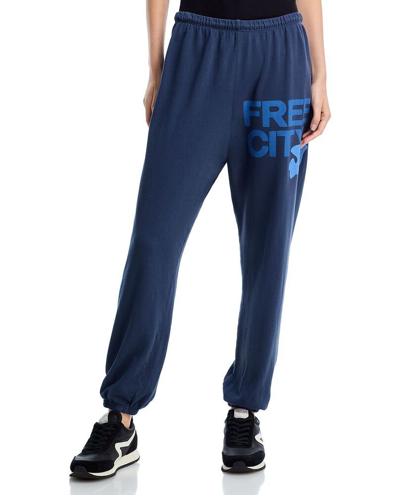 フリーシティ レディース ボトムス カジュアルパンツ スウェットパンツ コットン ロゴ FREECITY FREE CITY Cotton Logo Sweatpants Moonshroom Blues