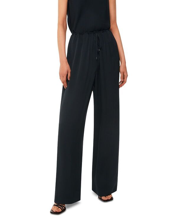 ホイッスルズ レディース ボトムス カジュアルパンツ ワイドレッグ Whistles Clara Wide Leg Pants Black ブラック