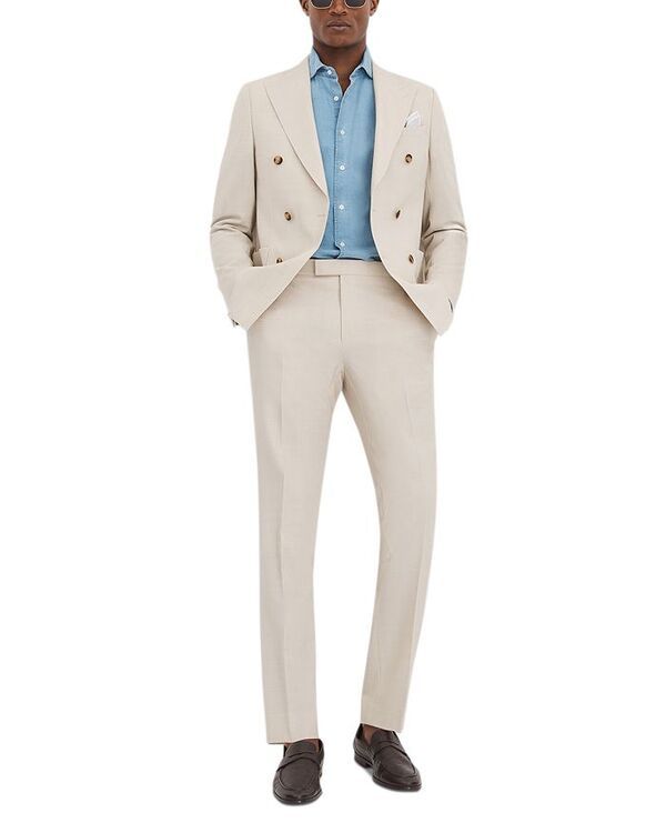 レイス メンズ アウター ジャケット・ブルゾン ブレザー REISS Belmont Double Breasted Blazer Stone ストーン
