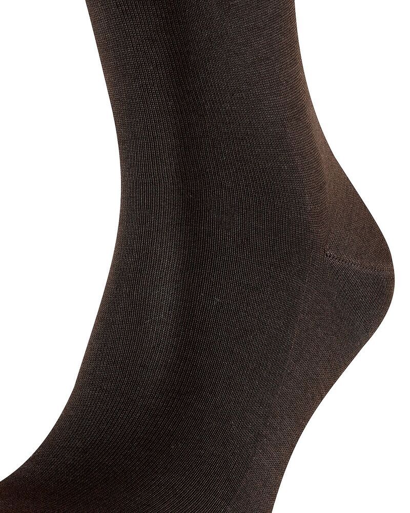 ファルケ メンズ アンダーウェア 靴下 コットン Falke Cotton Blend Fil D cosse Mid Calf Socks Brown ブラウン