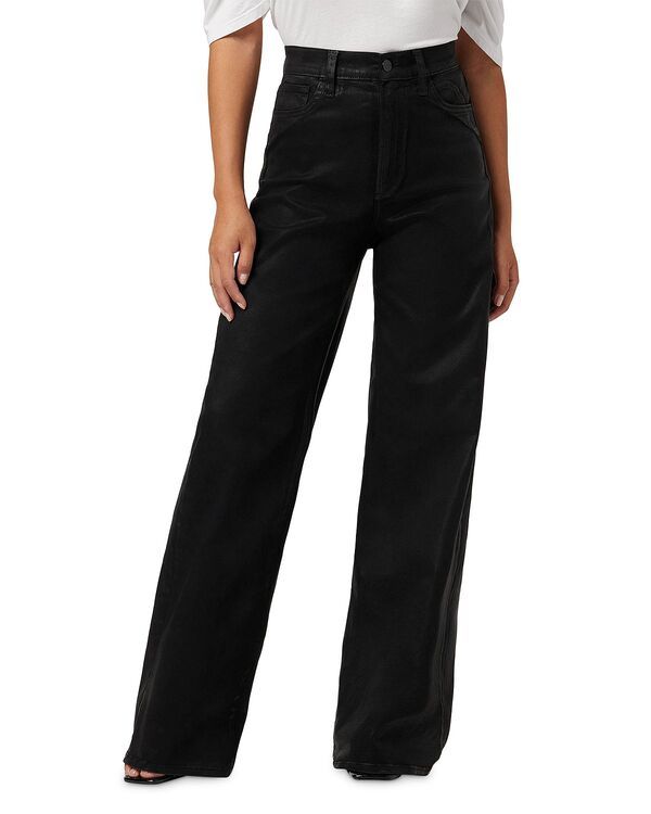 ジョーズジーンズ レディース ボトムス デニムパンツ ワイドレッグ プチ コート Joes Jeans The Mia Petite High Rise Wide Leg Coated Jeans Black ブラック