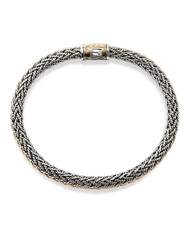 ジョン・ハーディー レディース アクセサリー ブレスレット・バングル・アンクレット JOHN HARDY 18K Yellow Gold Sterling Silver Classic Chain Reversible Woven Link Bracelet ジョン・ハーディー レディース アクセサリー ブレスレット・バングル・アンクレット JOHN HARDY 18K Yellow Gold Sterling Silver Classic Chain Reversible Woven Link Bracelet