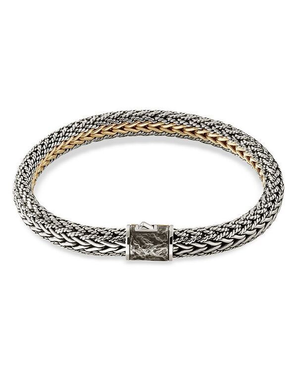 ジョン・ハーディー レディース アクセサリー ブレスレット・バングル・アンクレット JOHN HARDY 18K Yellow Gold Sterling Silver Classic Chain Reversible Woven Link Bracelet ジョン・ハーディー レディース アクセサリー ブレスレット・バングル・アンクレット JOHN HARDY 18K Yellow Gold Sterling Silver Classic Chain Reversible Woven Link Bracelet