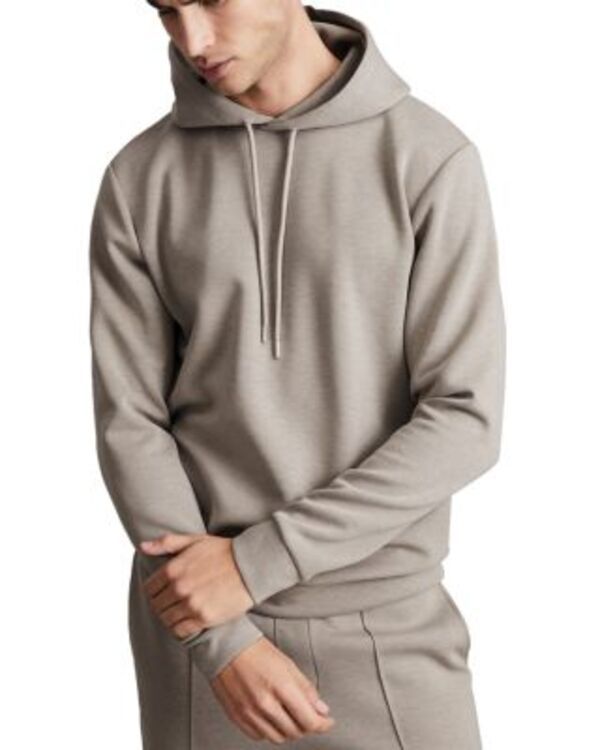 レイス メンズ アウター パーカー・スウェット レギュラーフィット REISS Fabien Interlock Regular Fit Hoodie Taupe トープ