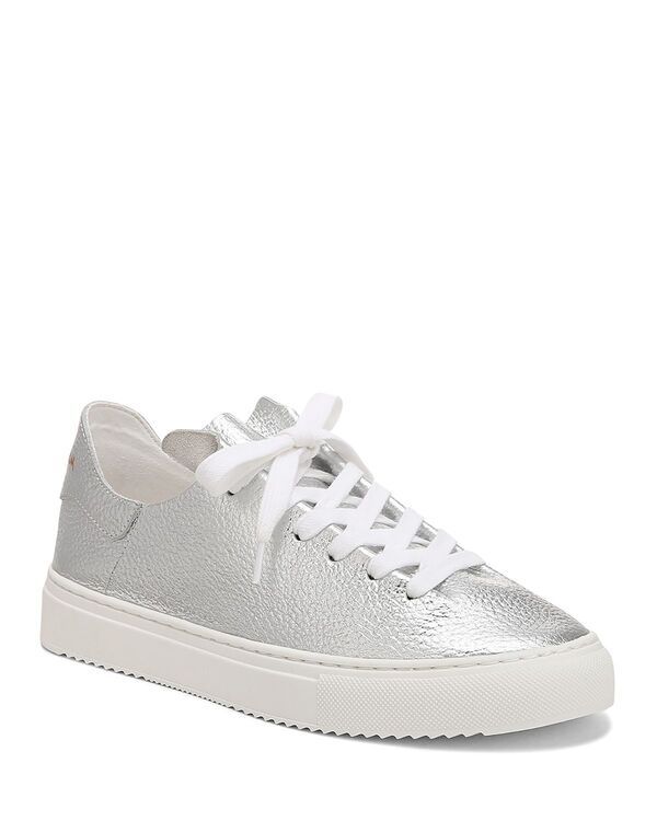 サムエデルマン レディース シューズ スニーカー レース Sam Edelman Womens Poppy Lace Up Low Top Sneakersilver Leather シルバー