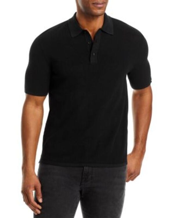ラグアンドボーン メンズ トップス ポロシャツ ニット rag bone Harvey Knit Polo Shirt Black ブラック