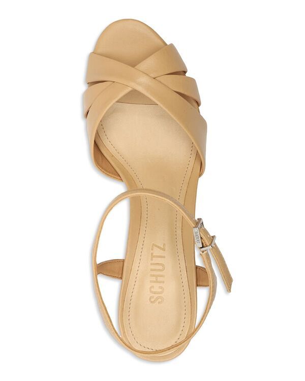 シュッツ レディース シューズ サンダル プラットフォーム ヒール SCHUTZ Womens Keefa Crossover Higheel Platform Sandals Light Nude シュッツ レディース シューズ サンダル プラットフォーム ヒール SCHUTZ Womens Keefa Crossover Higheel Platform Sandals Light Nude