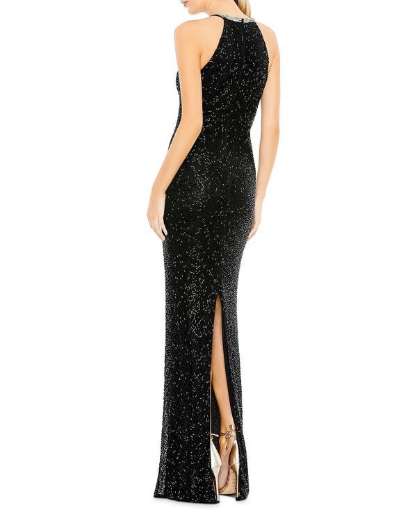 マックダガル レディース アンダーウェア ナイトウェア スパンコール ホルター Mac Duggal Halter Neck Sequin Gown Black ブラック