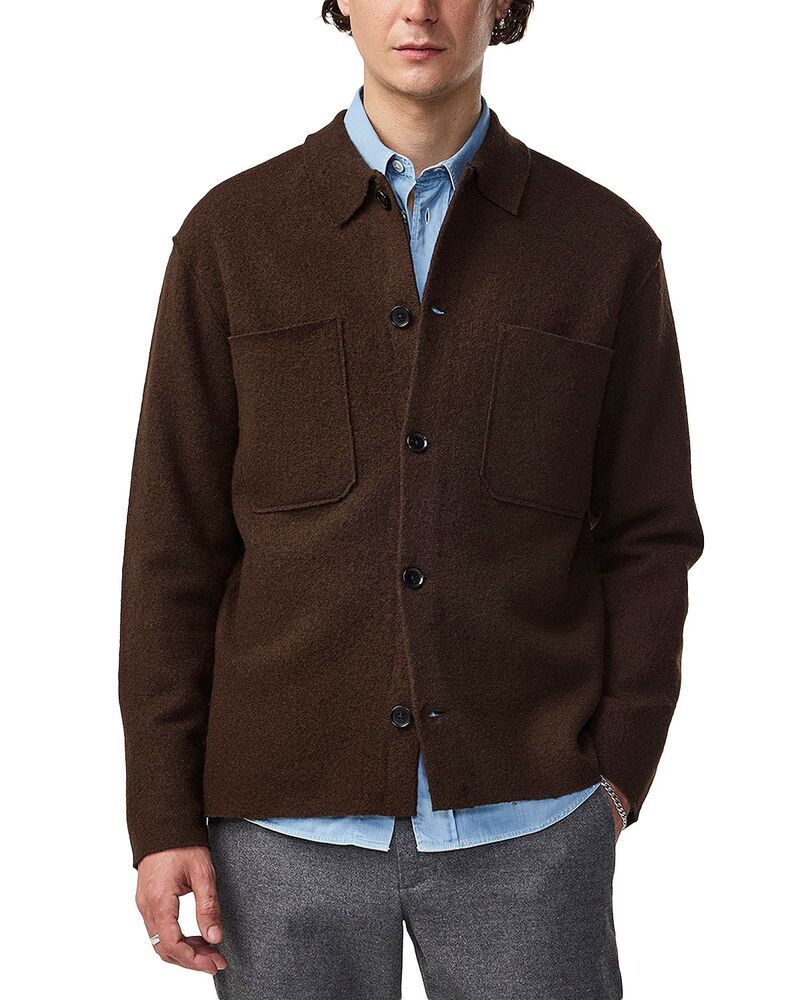 NN07 メンズ トップス シャツ ウール NN07 Jonas 6398 Wool Overshirt Demitasse
