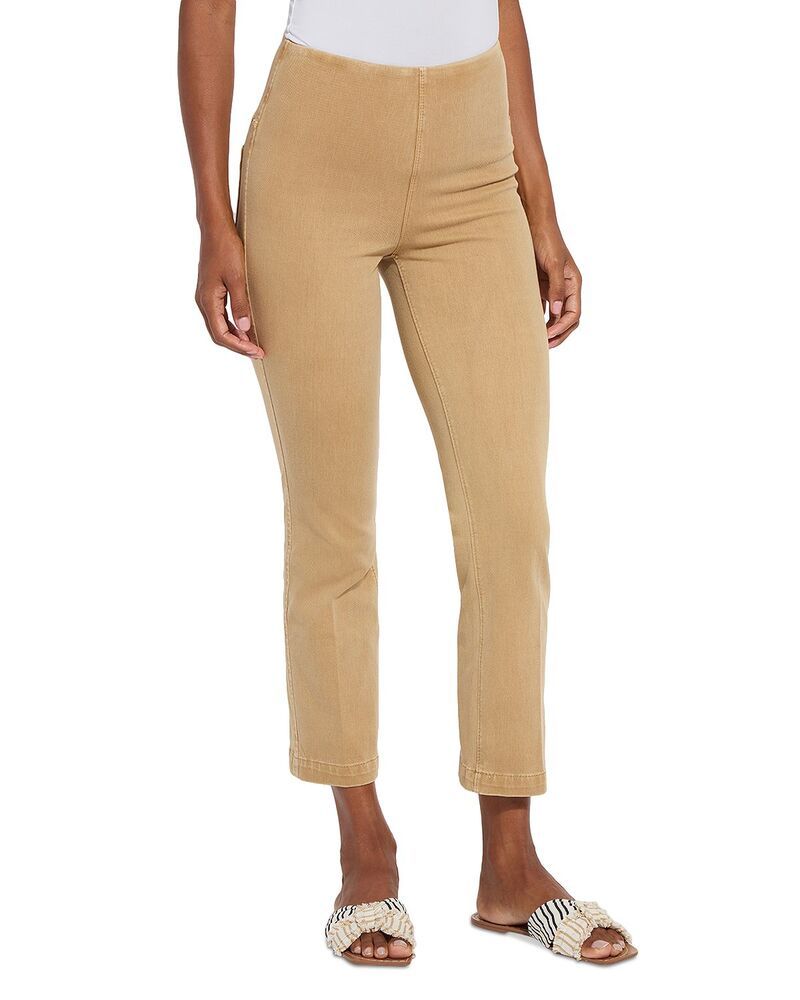 リジー レディース ボトムス デニムパンツ ブーツカット アンクル ブーツ ジーンズ Lyss High Rise Ankle Baby Bootcut Jeans in Mid Wash Antique Wash Tan タン