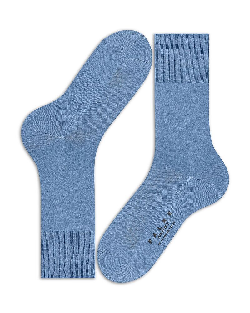 ファルケ メンズ アンダーウェア 靴下 ウール Falke Airport Wool Blend M lange Socks Cornflower