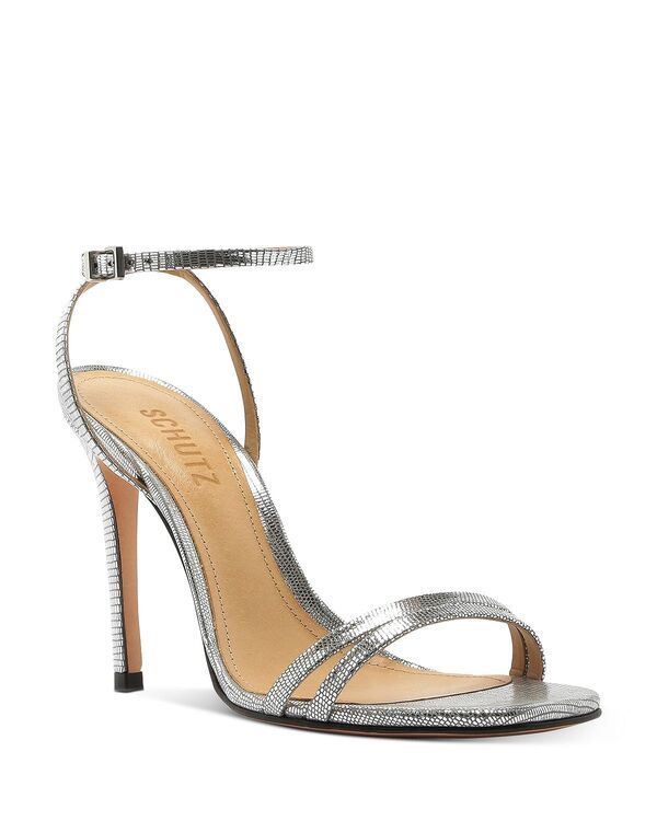 シュッツ レディース シューズ サンダル ヒール SCHUTZ Womens Altina HighHeel Strappy Sandals Prata