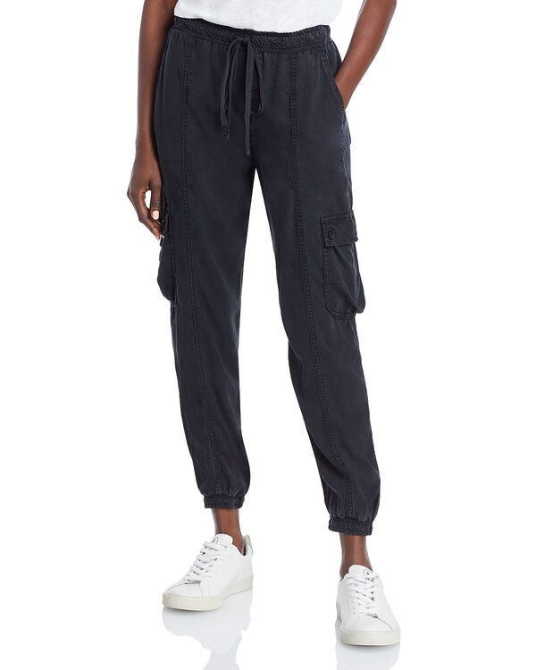 ベラダール レディース ボトムス カジュアルパンツ トラックパンツ クロップド Bella Dahl Cropped Cargo Track Pants Black ブラック