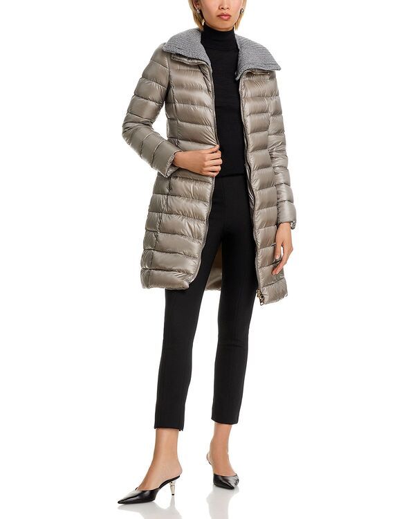 ヘルノ レディース アウター コート ナイロン ニット Herno Iconico Elisa Knit Nylon Ultralight Coat 9406