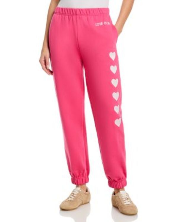 ヴィンテージハバナ レディース ボトムス カジュアルパンツ パイル 刺繍 ジョガーパンツ Vintage Havana Heart Embroidered French Terry Joggers Pink ピンク