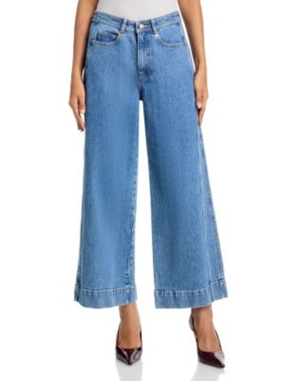 サンク ア セプト レディース ボトムス デニムパンツ ワイドレッグ ジーンズ Cinq Sept Betsy Wide Leg Jeans Mirage Blue Mirage ブルー