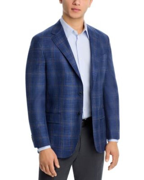 ピーター・ミラー メンズ アウター ジャケット・ブルゾン レギュラーフィット Peter Millar Hyperlight Plaid Regular Fit Soft Jacket Blue Brown ブルー