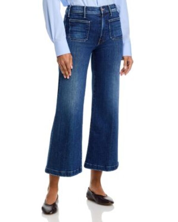 マザー レディース ボトムス デニムパンツ アンクル ジーンズ MOTHER Lil Hustleroller Patch Pocket High Rise Ankle Jeans in One Last Shot One Last Shot