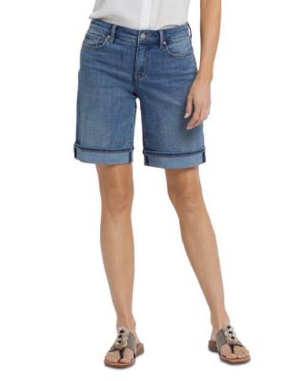 エヌワイディージェイ レディース ボトムス ハーフパンツ・ショーツ ショートパンツ NYDJ Lilly High Rise Jean Shorts With 2 Cuffs in Majorca Bay Majorca Bay